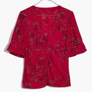 Madewell floral print top